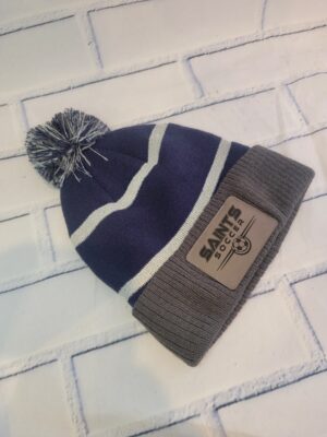 Sport-Tek Stripe Pom Pom Beanie