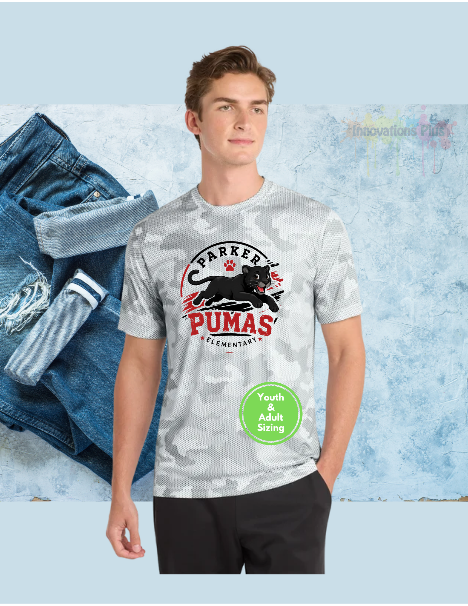Parker Sport-Tek CamoHex Tee (Puma)