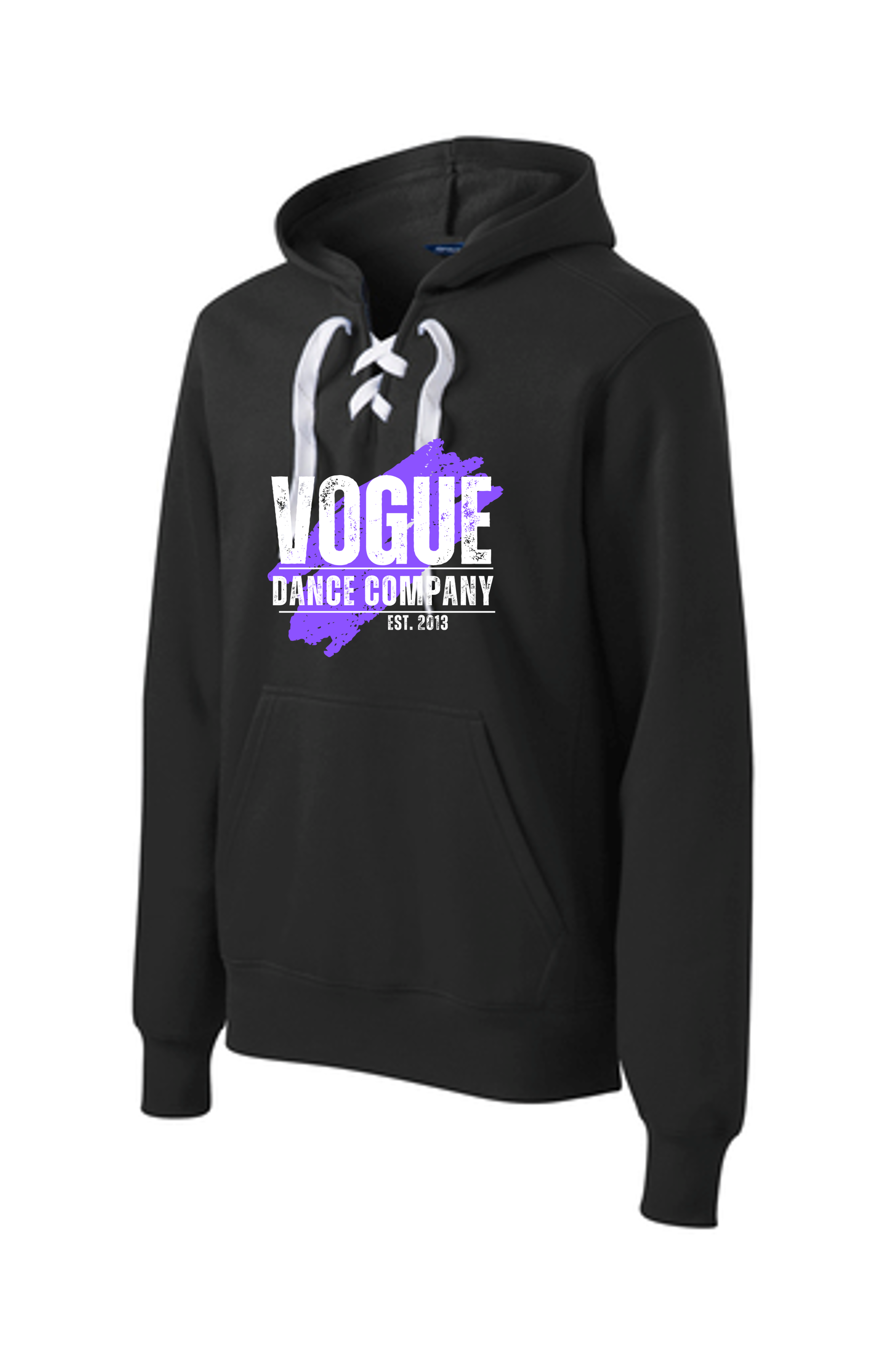 Vogue Sport-Tek® Lace Up Pullover Hooded Sweatshirt (Color Splash Logo ...