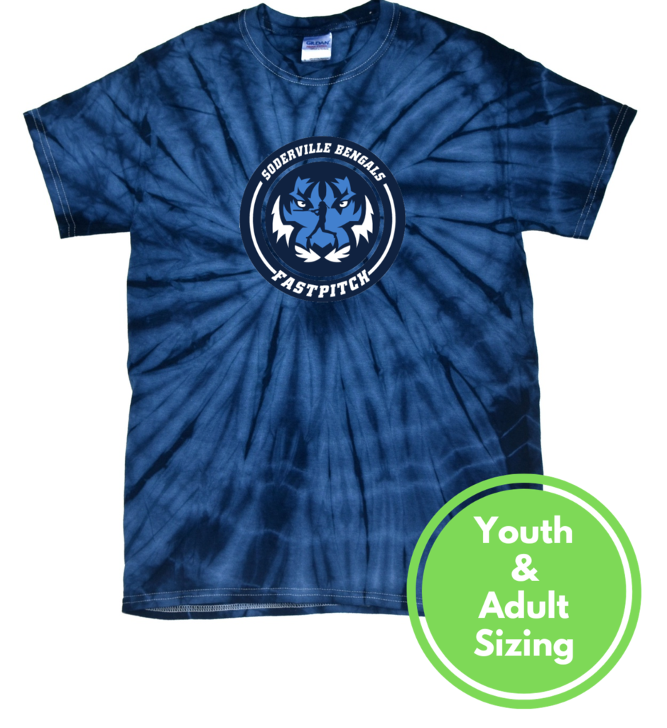 Soderville Fastpitch Spider Tie Dye Tee (Circle Logo) - Innovations Plus LLC