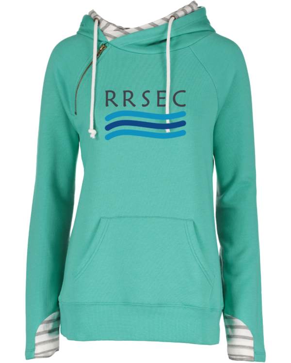 RRSEC Ladies Stripe Double Hood Pullover (Screened)