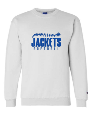 Cambridge- Isanti Fastpitch Champion® Powerblend® Crewneck Sweatshirt (Top Lace Logo)