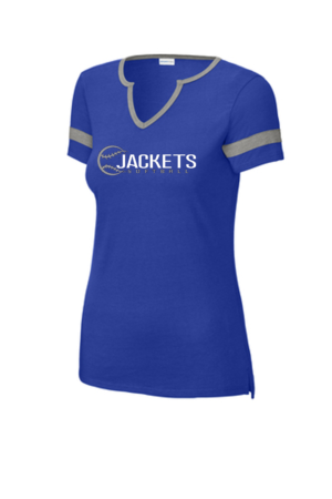 Cambridge- Isanti Fastpitch Sport-Tek® Ladies Halftime Notch Neck Tee (Ball on Side Logo)