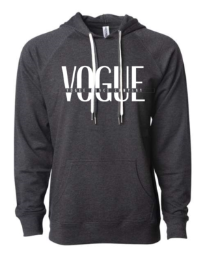 Vogue Independent Trading Co. - Icon Lightweight Loopback Terry Hooded Sweatshirt (Vogue with full text through)