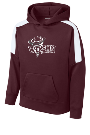 Wilson Sport-Tek® Sport-Wick® Fleece United Pullover Hoodie (Full Front)