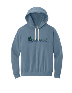 Elk River Senior Living Comfort Colors® Lightweight Hooded Sweatshirt (full fronts)