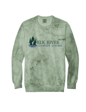 Elk River Senior Living Comfort Colors® Color Blast Crewneck Sweatshirt (full front)