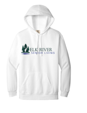 Elk River Senior Living Comfort Colors ® Ring Spun Hooded Sweatshirt (full front)