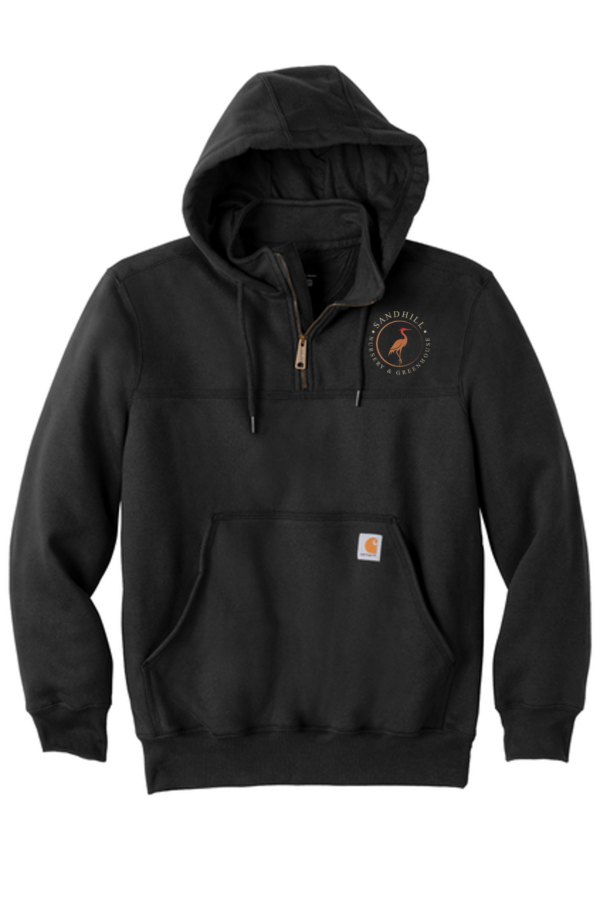 Sandhill Carhartt ® Rain Defender ® Paxton Heavyweight Hooded Zip Mock Sweatshirt (Emb)