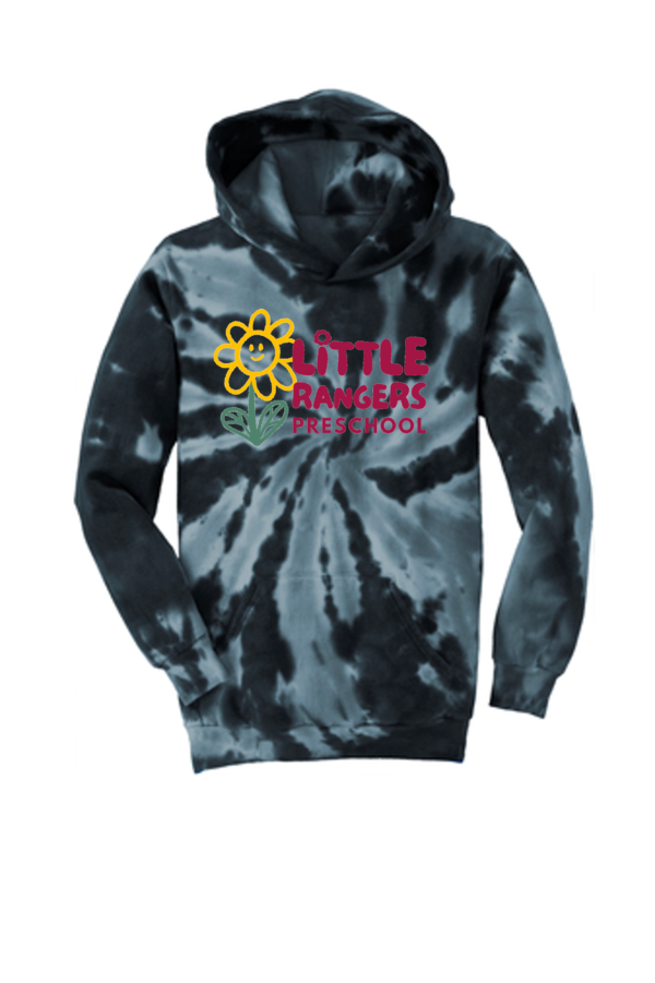 FL ECPP Port & Company® Tie-Dye Pullover Hooded Sweatshirt (Flower Logo)