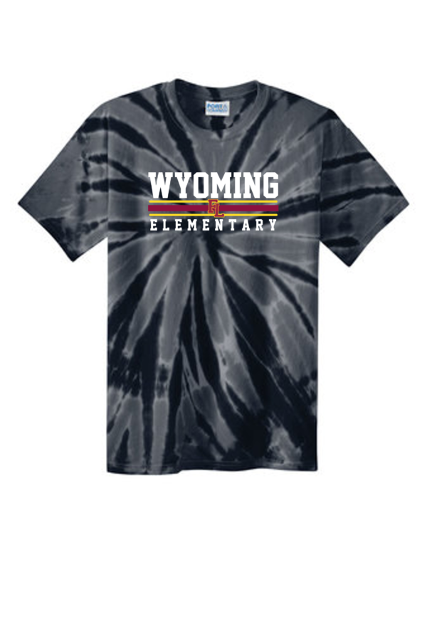 Wyoming Elementary Port & Company® Tie-Dye Tee (Wyoming Stacked Logo)