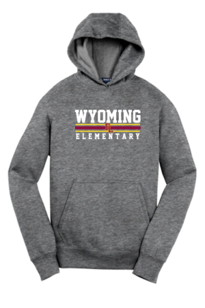 Wyoming Elementary Sport-Tek Pullover Hooded Sweatshirt (Wyoming Stacked Logo)