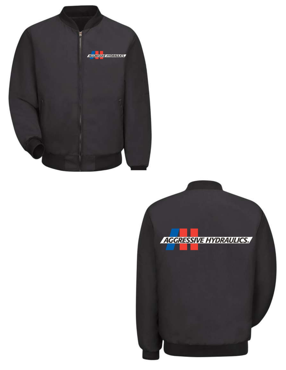 Aggressive Hydraulics Men's Solid Team Jacket (Embroidered ...