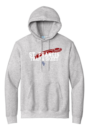 SF Trap Port & Co™ Essential Fleece Pullover Hooded Sweatshirt (Full Front Words logo)