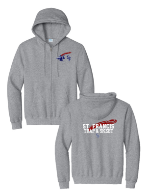 SF Trap Port & Co™ Essential Fleece Full-Zip Hooded Sweatshirt (LC Pic Logo + Full Back Words Logo)