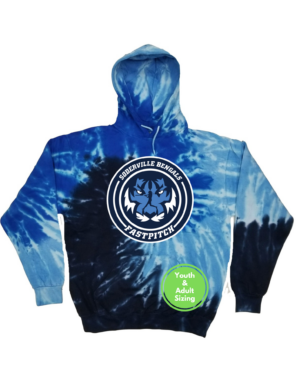 Soderville Fastpitch Tie Dye Fleece Pullover (Circle Logo)
