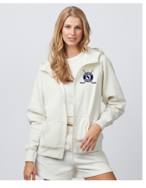 SF Hockey Ladies Relaxed Full Zip Hood (Embroidered) (sticks)
