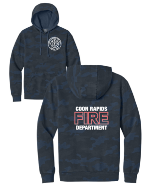 Coon Rapids Fire District Wash™ Camo Fleece Hoodie (lc/fb)