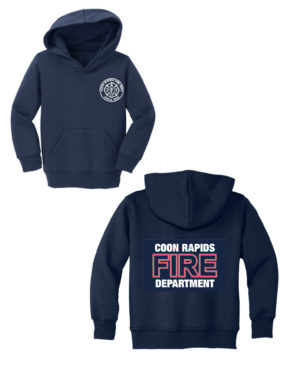 Coon Rapids Fire Toddler Core Fleece Pullover Hooded Sweatshirt (lc/fb)