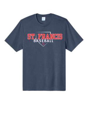 SF Baseball Port & Co™ Heather Performance Tee (Plate Logo)