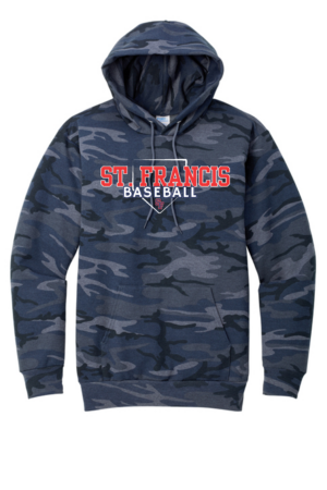 SF Baseball Fastpitch Port & Co™ Core Fleece Camo Pullover Hooded Sweatshirt (Plate Logo)