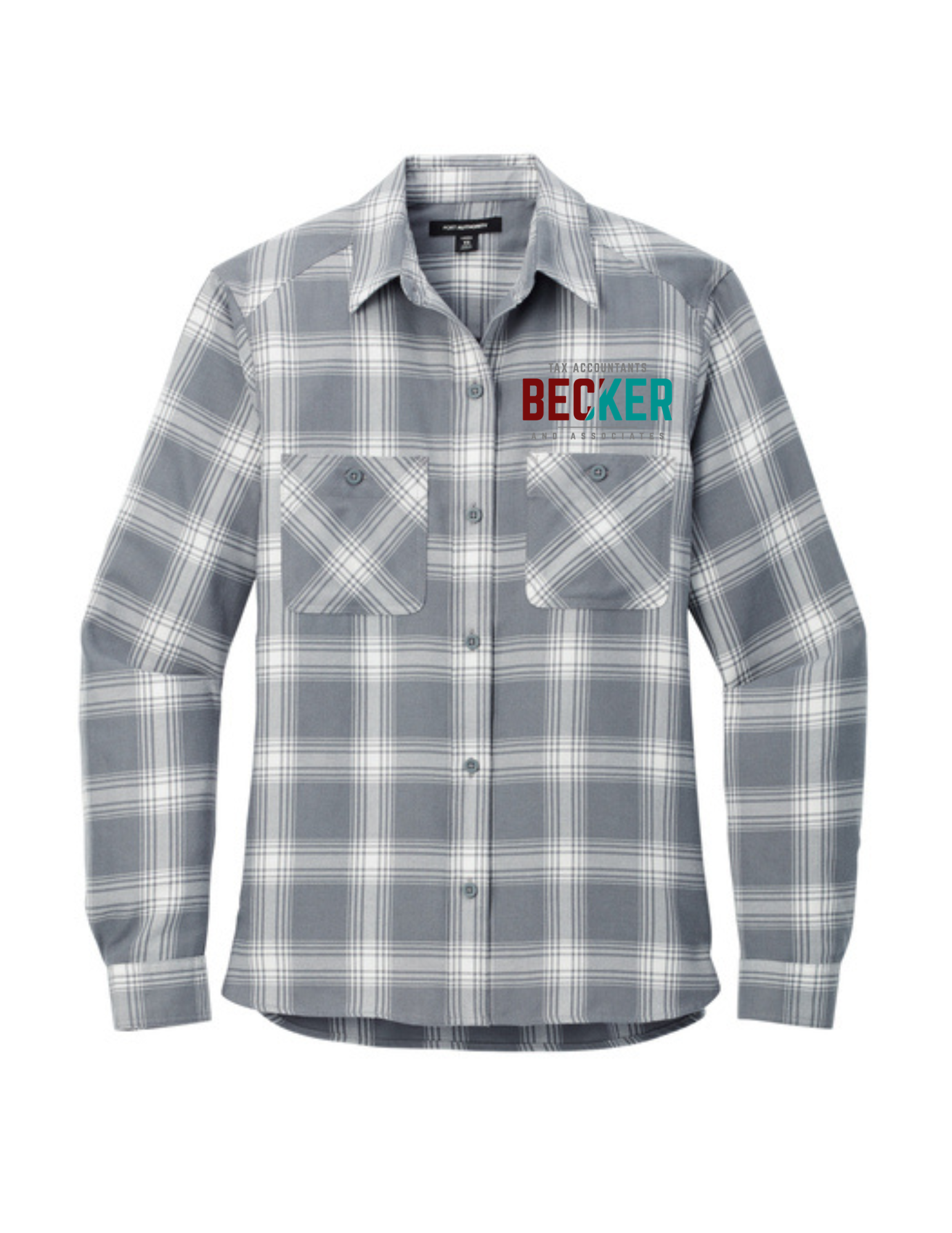 Becker & Associates Port Authority® Plaid Flannel Shirt (men and womens)
