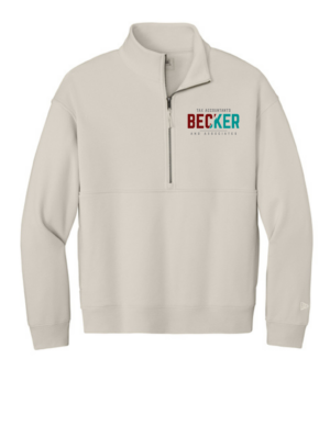 Becker & Associates New Era® Heritage Fleece 1/2-Zip (men and womens)