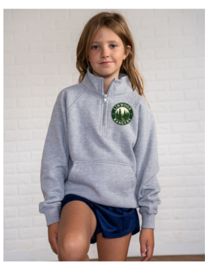 Linwood YOUTH Boxy Half Zip Fleece (circle)