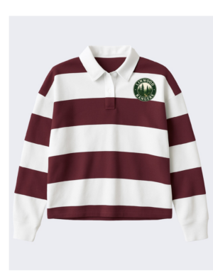 Linwood Ladies Boxy Striped Rugby Shirt (Circle)