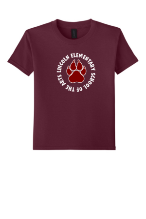 Lincoln Elementary Gildan Softstyle® T-Shirt (Circle Paw Logo)