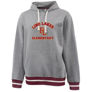 Lino Lakes Elementary stadium hoodie (Arched words with FL)