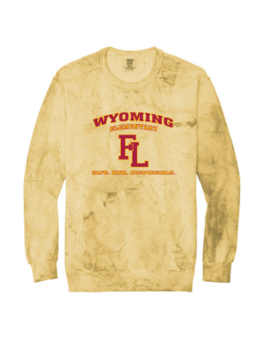 Wyoming Elementary Adult Color Blast Crewneck Sweatshirt (Arc)