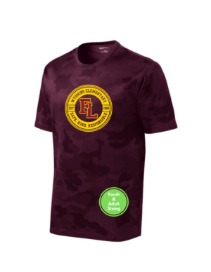 Wyoming Elementary Sport-Tek® CamoHex Tee (circle)