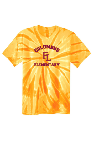 Columbus Elementary Port & Company® Tie-Dye Tee (Arched FL Logo)