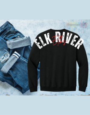 Elk River Elks Crew Neck Oversized logo on back (Elk River Elks)