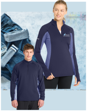 Mains'l Sport-Tek® Sport-Wick® Stretch Contrast 1/4-Zip Pullover (embroidered)