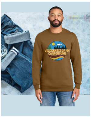 Wilderness of MN Port & Co® Foundation Fleece Pullover Crewneck Sweatshirt
