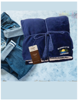 Wilderness of MN Deluxe Lambswool Throw (embroidered)