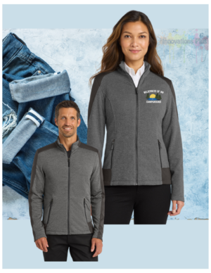 Wilderness of MN Grid Fleece Jacket (embroidered)
