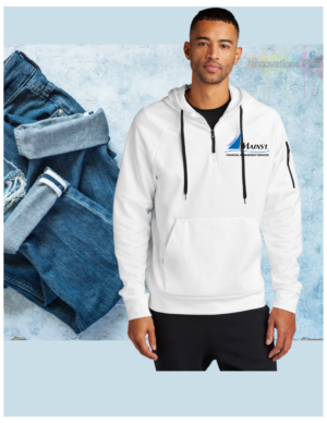 Mains'l Nike Therma-FIT Pocket 1/4-Zip Fleece Hoodie (embroidered)