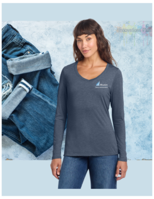 Mains'l District® Women’s Perfect Tri® Long Sleeve V-Neck Tee