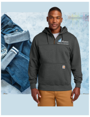 Mains'l Carhartt® Rain Defender® Paxton Heavyweight Hooded Zip Mock Sweatshirt (Embroidered)