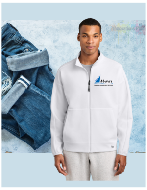 Mains'l New Era® Double Back Full-Zip Hoodie (Embroidered)