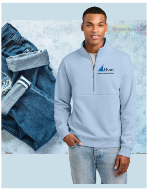 Mains'l New Era® Heritage Fleece 1/2-Zip (embroidered)