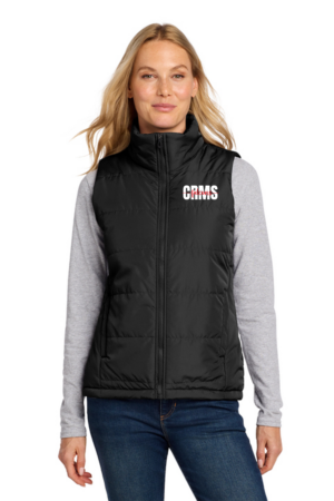 CR Middle School Port Authority® Women's Puffer Vest (CRMS falcons script)