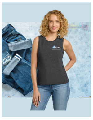 Mains'l Next Level Apparel® Women’s Festival Muscle Tank
