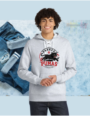 Parker Sport-Tek Lace Up Pullover Hooded Sweatshirt (Puma Circle)