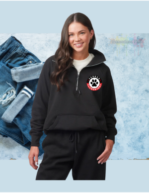 Parker Ladies Boxy Half Zip Fleece (Circle)