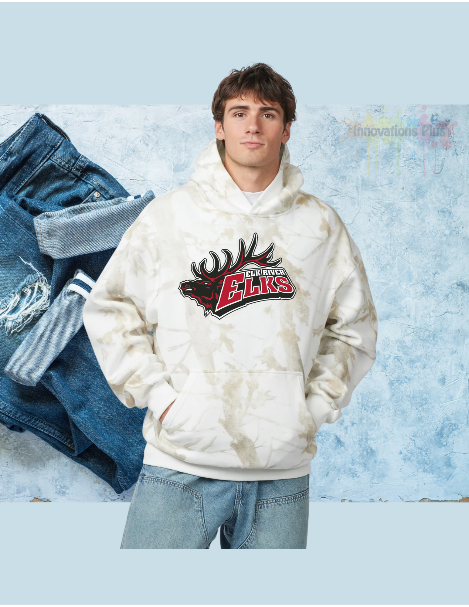 Elk River Adult Camo Pullover Hood (Elk)