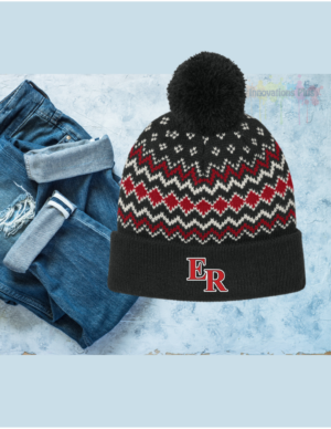 Elk River Alpine Pom Beanie (embroidered)